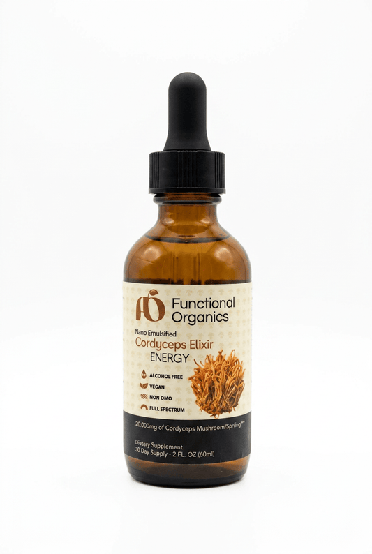 Cordyceps Elixir ENERGY | 20,000mg Natural Energy Tincture - Functional Organics